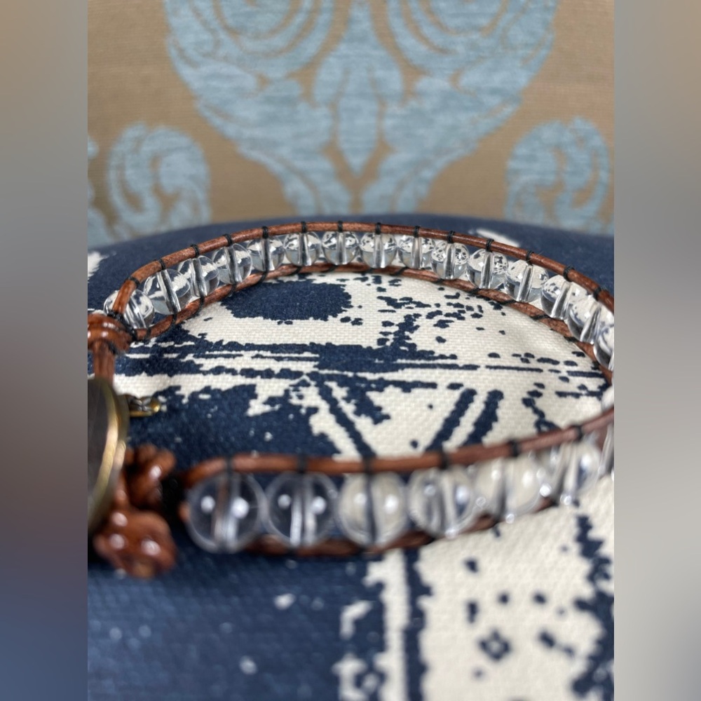 Stackable Clear Quartz Bead Bracelet - image 3